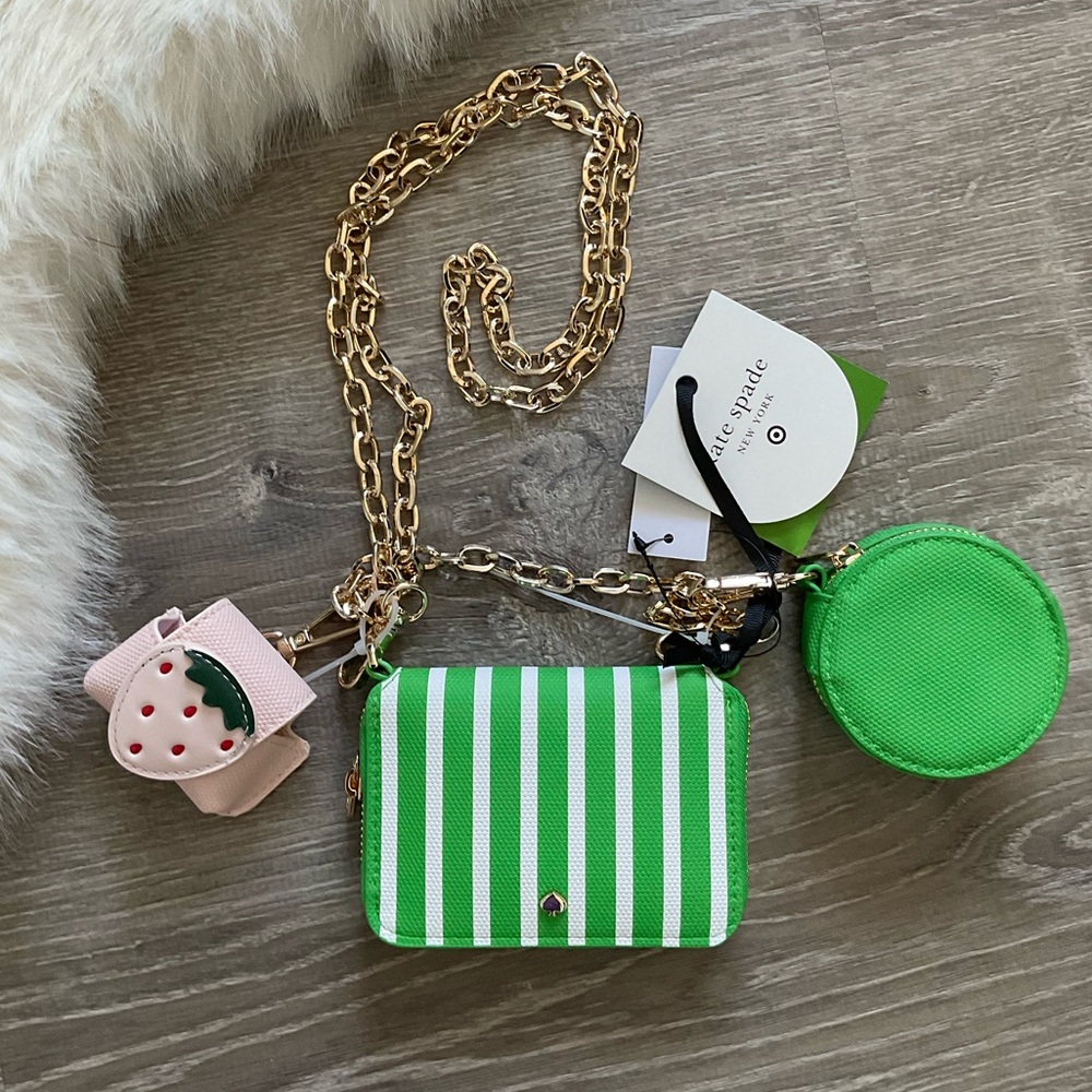 ♠️💚 kate spade new york X Target Mini Striped Crossbody Bag